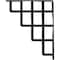 Ekena Millwork Diane Wrought Iron Bracket, (Single center brace), Antiqued Pewter 1 1/2"W x 10"D x 12"H BKTM01X10X12SDIAPW - alternate 4